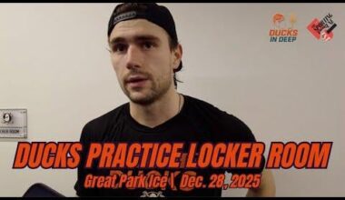 Cutter Gauthier: "We're getting sick and tired of this. We've been getting embarrassed" | Full Ducks Practice Media