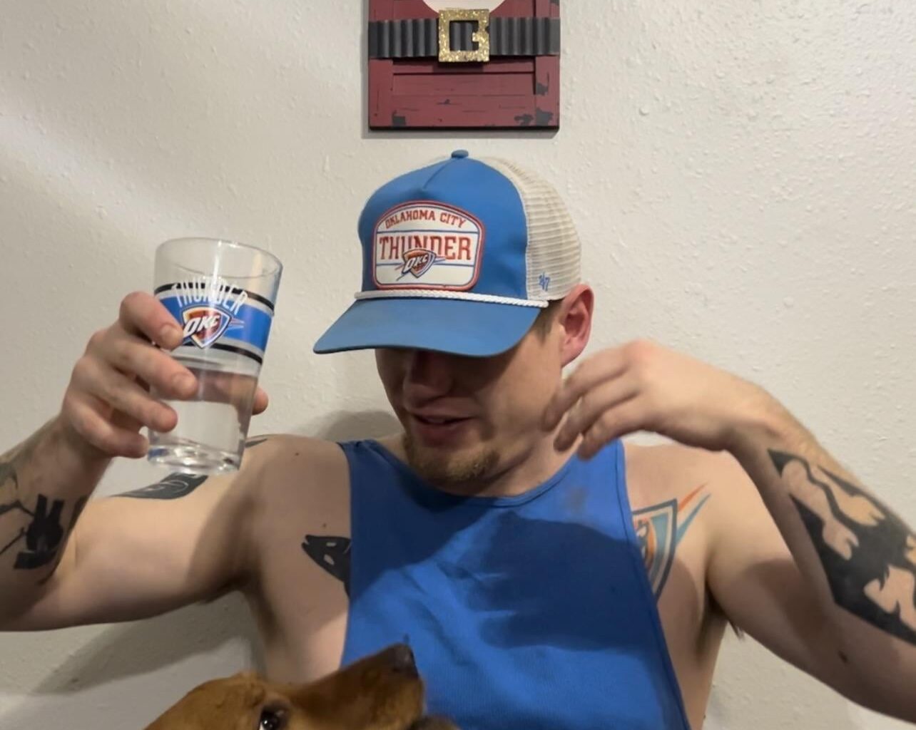 Victory glass of water #2