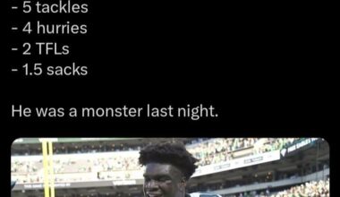 Jordan Davis was a beast vs the Chargers