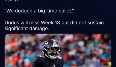 Brandon Dorlus will miss the team’s final game, but avoided any significant damage. Bless up!