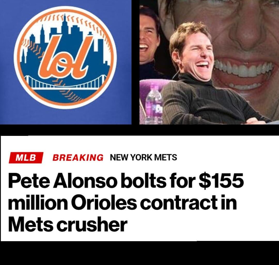 Not only did the Phillies re-sign Kyle Schwarber, the Mets lost Pete Alonso to the Orioles. Lolmets