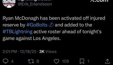 Mac probably back tonight