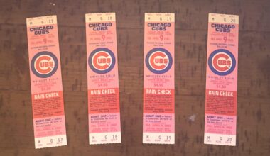 I Found 4 Unused Opening Day 1982 Tickets (Ryne Sandberg + Harry Caray’s Wrigley Debut)
