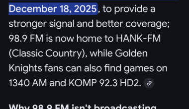 Radio station switch for VGK games.