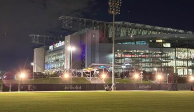 JJ Watt at NRG Practice Field