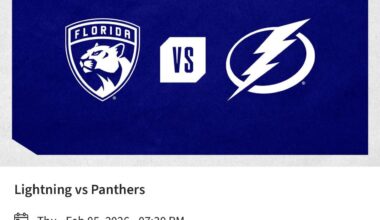 So I just spontaneously bought glass side tickets for the panthers game in February ✨