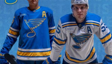 I think the Blues new jerseys are cursed