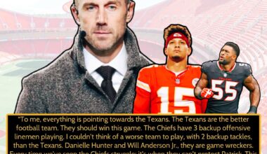 Alex Smith said the Texans are “the better football team” and expects them to beat the Chiefs. “I don’t care if it’s at Arrowhead.”