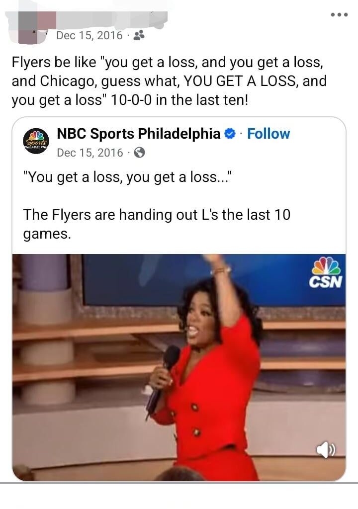 9 years ago, Flyers go 10-0-0 in 10 games