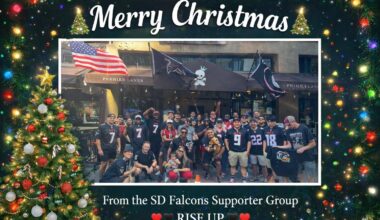 Merry Christmas from the San Diego Chapter!! Hoping all yall Dirty Bird fans are having a joyous and safe holiday!! RISE UP!!
