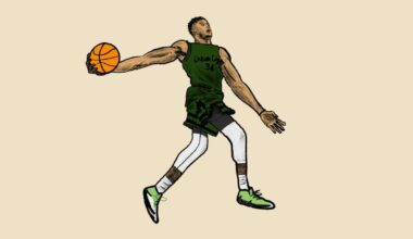 Added color to my drawing of Giannis