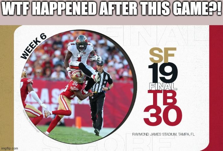 All downhill after that game, we got healthier, and got worse as the season went on