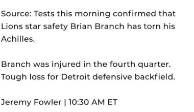 Branch torn Achilles