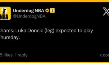 GOOD NEWS! Luka expected to play tomorrow! 💚❤️