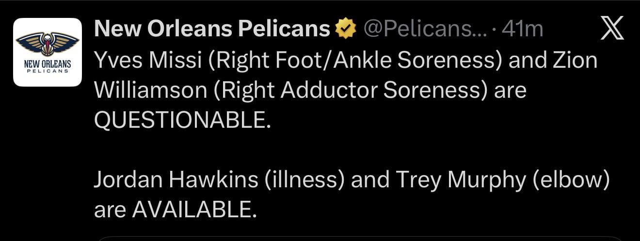 Zion premier benchwarmer.