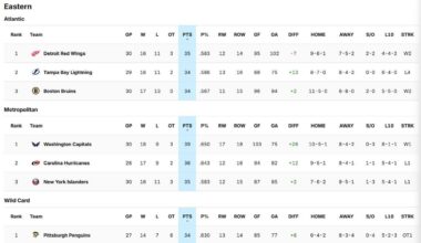 The Red Wings Are First in the Atlantic. That’s It. That’s the Post.