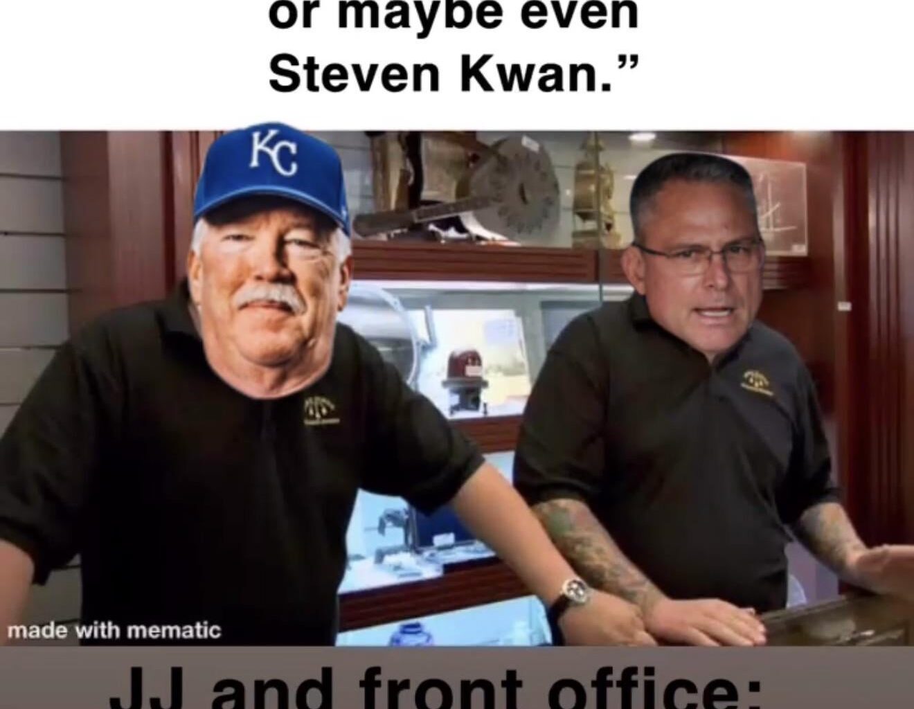 I know, I know, it’s probably not going to be our only move but it’s fitting.