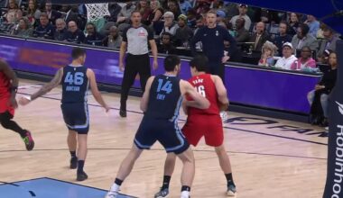 Yang spins baseline on Edey and dunks it!