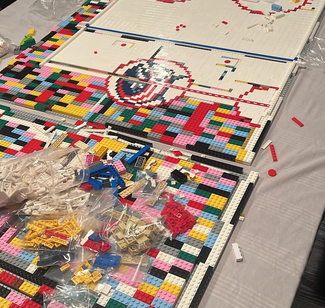 Lego Nationwide arena coming together slowly but surely!