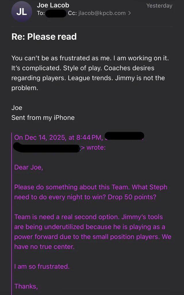 You guys should see the email im about to send jon horst