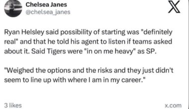 Ryan Helsley said possibility of starting was "definitely real" and that he told his agent to listen if teams asked about it