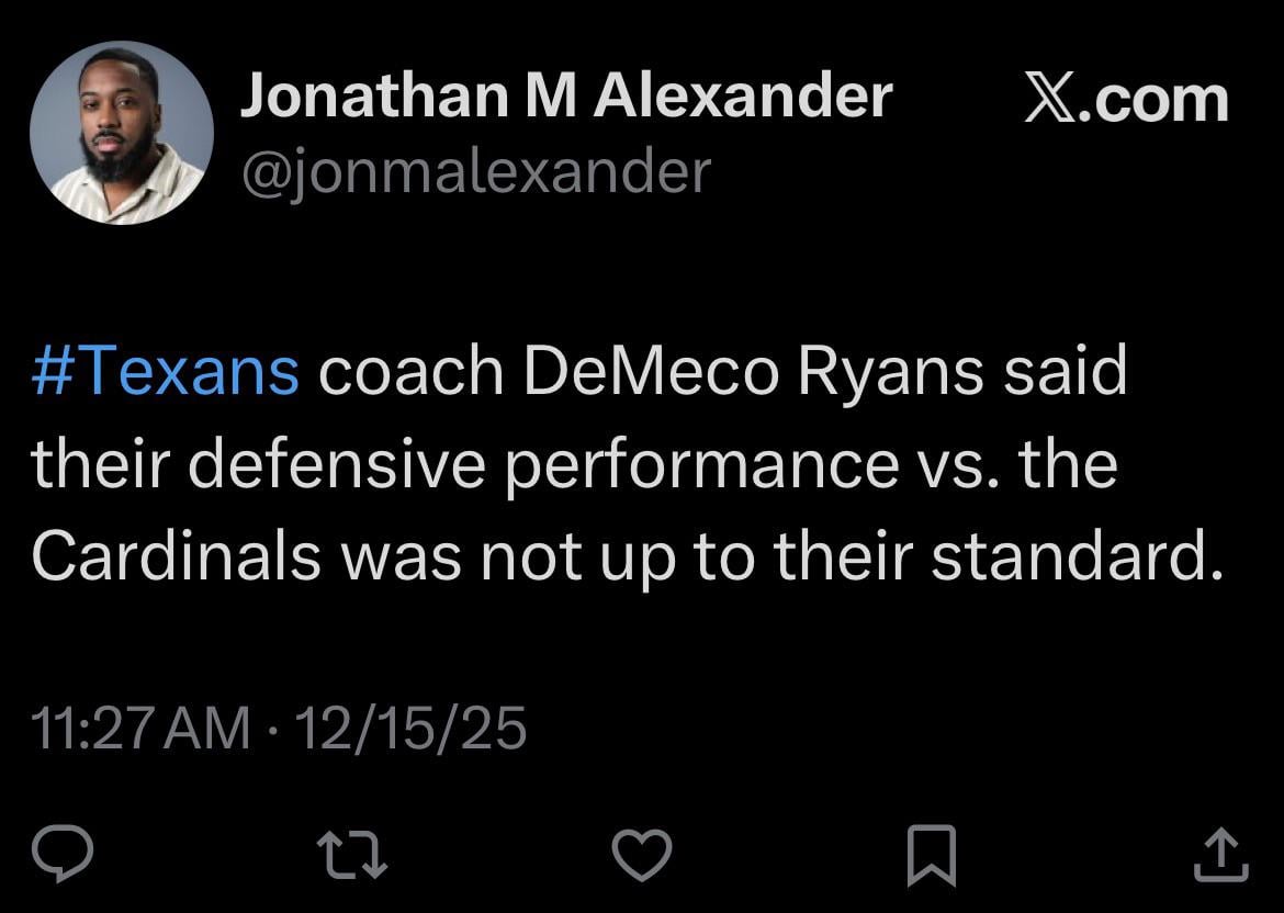 Demeco on the defensive performance yesterday