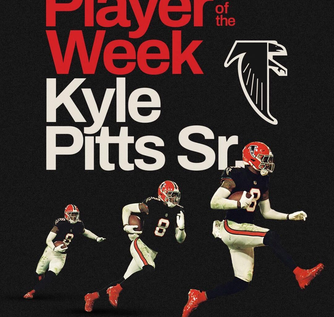 Kyle Pitts has been named NFC Offensive Player of the Week for Week 15