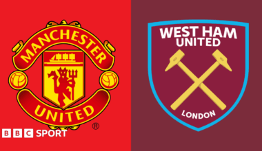 The image displays a statistical graphic from the BBC and Opta, detailing Manchester United's last eight home Premier League games played on a Tuesday, Wednesday, or Thursday. The data shows a consistent pattern of winning results for the club during these midweek fixtures.