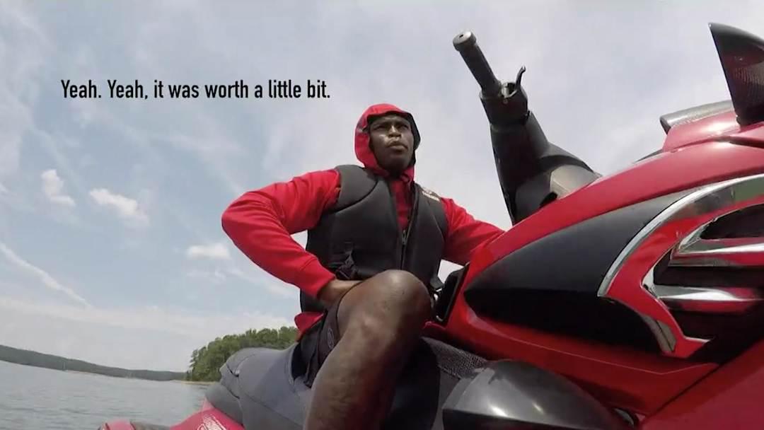 Remember that time Julio lost a diamond earring jet skiing at Lake Lanier