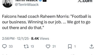 [Waack] Falcons head coach Raheem Morris: "Football is our business. Winning is our job. ... We got to go out there and do that."