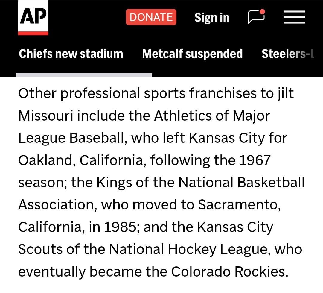 Has a team ever changed sports?