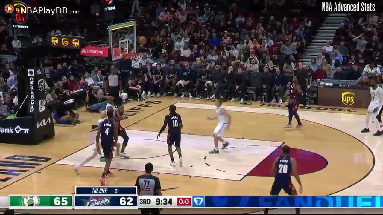 [Highlight] Payton Pritchard drops 42 points on 15/22 shooting vs Cavs