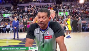 [Highlight] Tyrese Haliburton reaction to Bill Kennedy announcing the Pacers challenge was unsuccessful. “What the fu*k is he talking about”