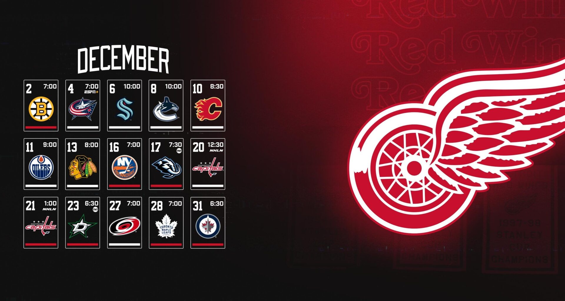 December Schedule Wallpaper // Desktop & Mobile