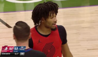 Shae fakes out Fears and dunks it despite Queen fouling him