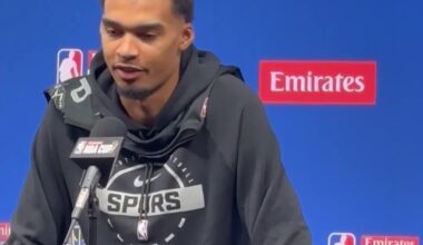 Wembanyama on a potential Spurs and OKC rivalry: "No one can claim to have a rivalry with them, they're in their own tier."