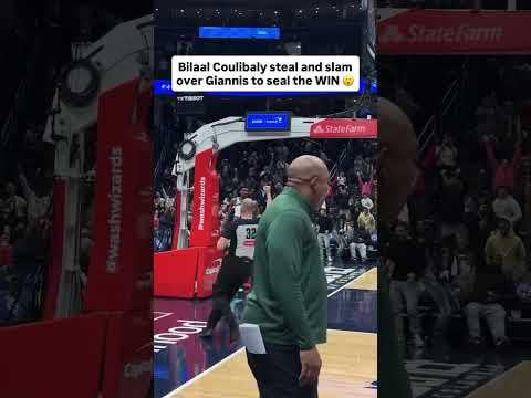 Bilal Coulibaly steal and slam over Giannis to seal the WIN