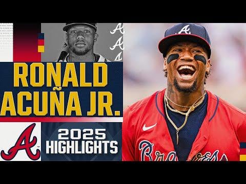 2025 NL Comeback Player of the Year! Ronald Acuña Jr. returned to the Braves & made a BIG IMPACT! 💪