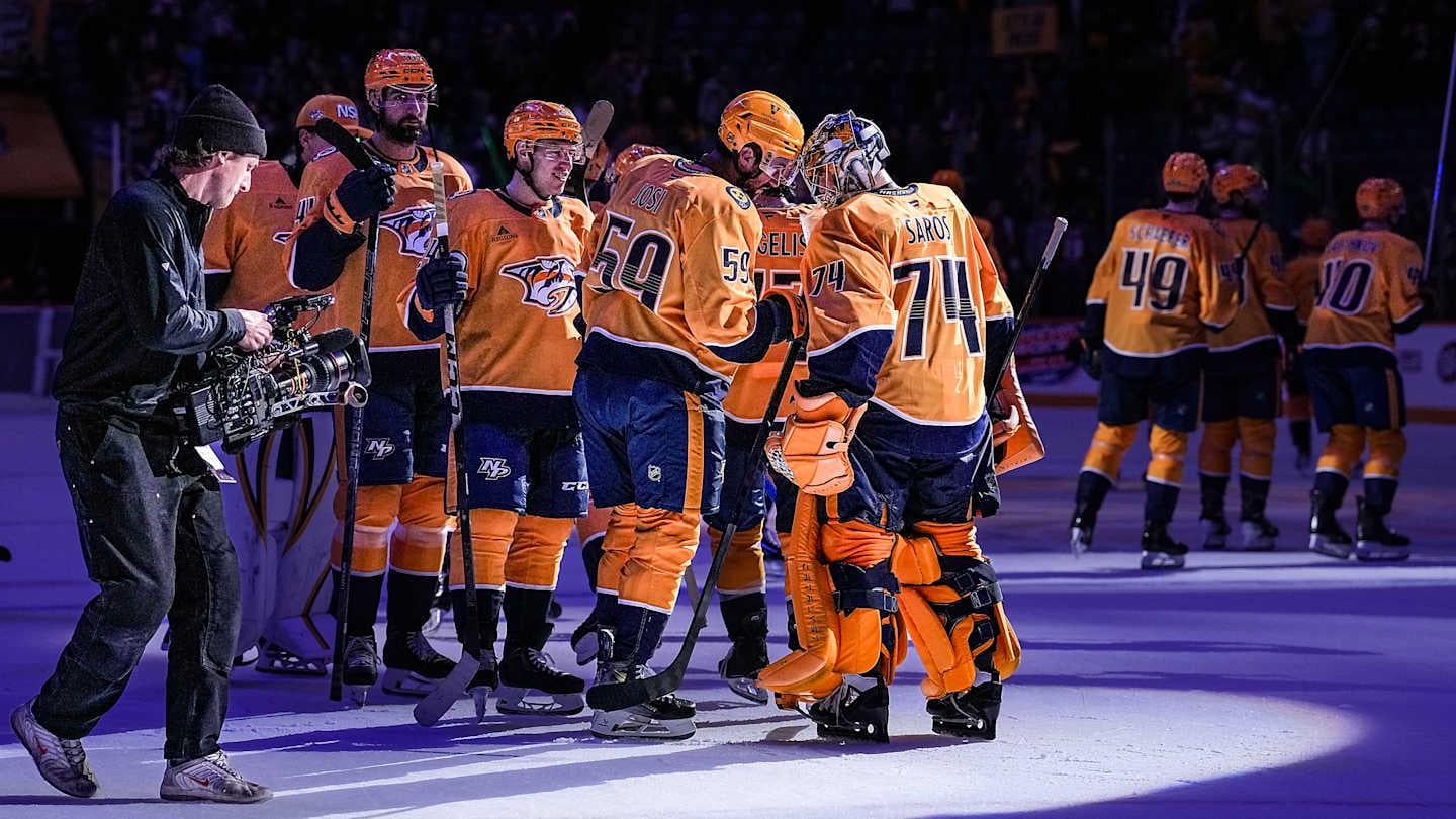 In hilarious fashion, the Nashville Predators are both in the race for last place and the wildcard race