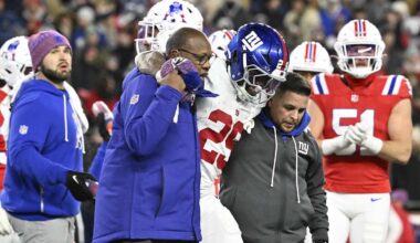 New Study Ranks Giants Among the Most Injured Teams Over Last Five Years