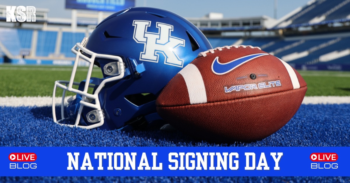 Will Stein is introduced as the new head football coach of the University of Kentucky on December 3, 2025 at Nutter Field House in Lexington, Ky. Photo by Crawford Ifland, Kentucky Sports Radio/On3