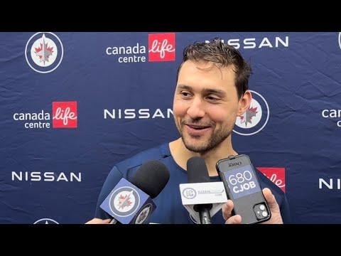 Nino Niederreiter media ahead of his 1000th NHL game becoming first ever Swiss player to accomplish it