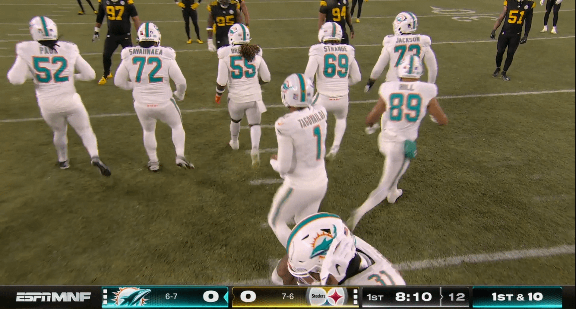 [Highlight] Tua gets picked off by Asante Samuel Jr.