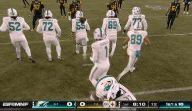 [Highlight] Tua gets picked off by Asante Samuel Jr.