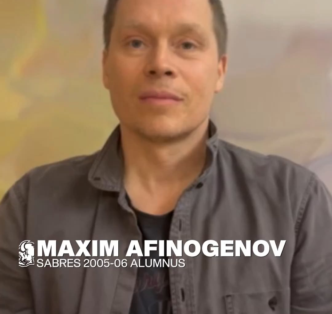 [Buffalo Sabres] MAX IS BACK! Maxim Afinogenov will be here in Buffalo for our 2005-06 Reunion Night on January 15.