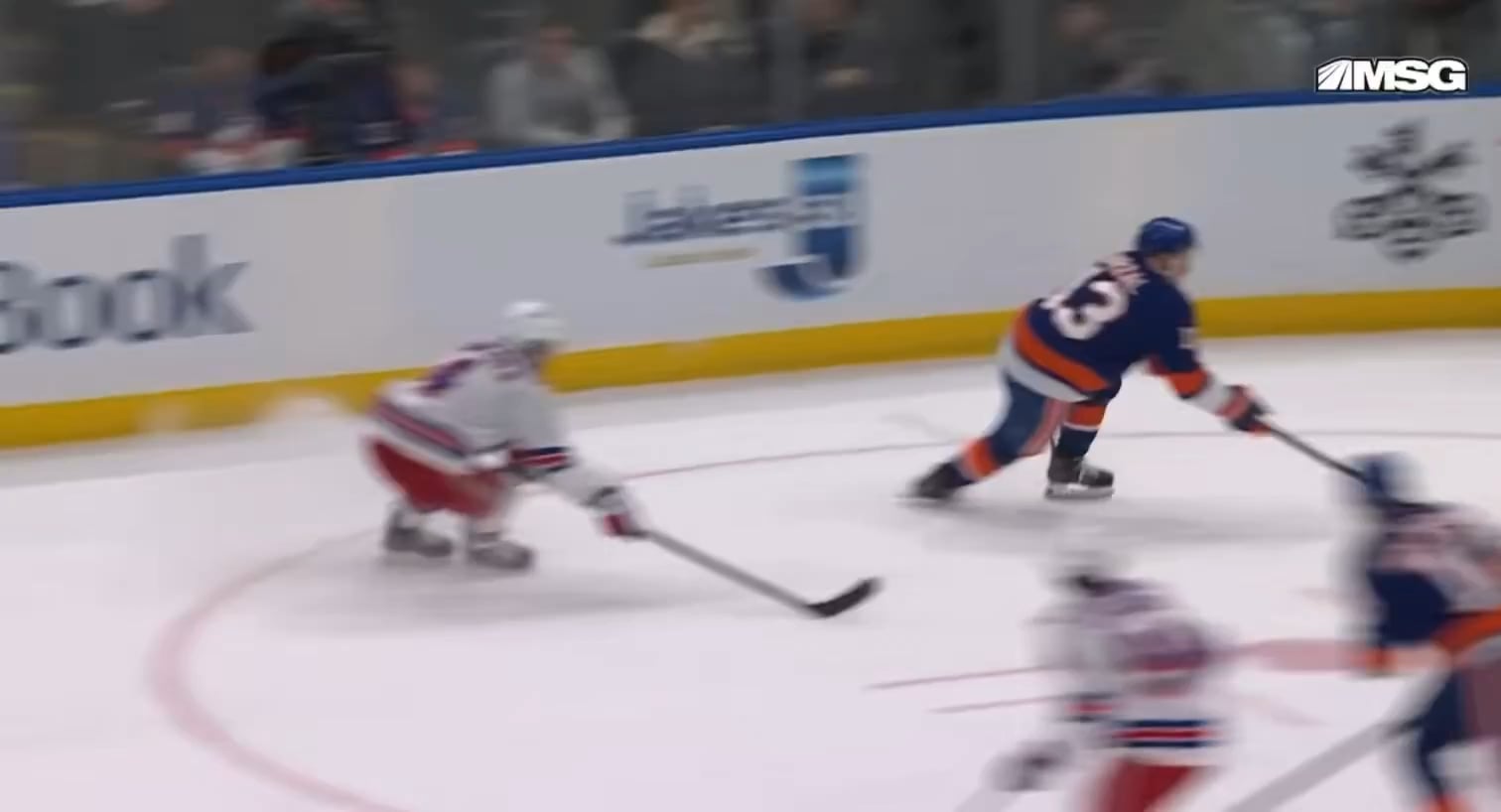 Cuylle lays a big hit on Mat Barzal