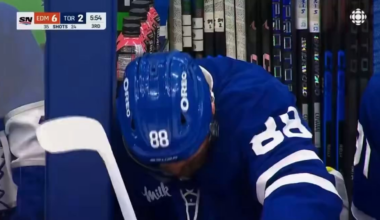 It's crazy that they allowed William Nylander to play when he was clearly sick