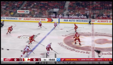 Kane filthy backhand pass to Cat to open the scoring