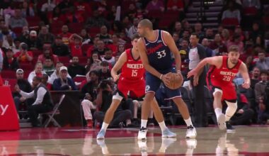 [Highlight] Alperen Sengun slowly goes behind Nicolas Batum like a cat for the sneaky steal and the fastbreak dunk