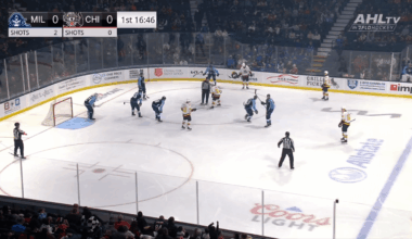 Cal Foote scores in his 5th game with the Wolves. 1-0 Chicago